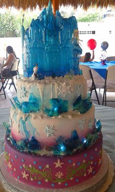 Frozen Disney Ice Castle Cake