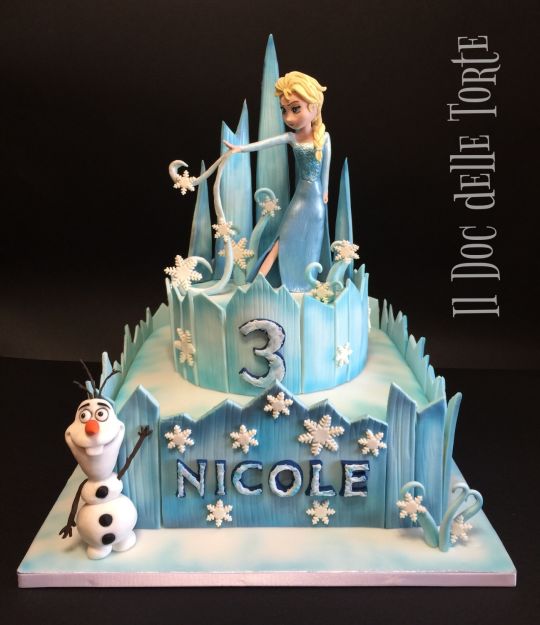 Frozen Ice Castle Cake