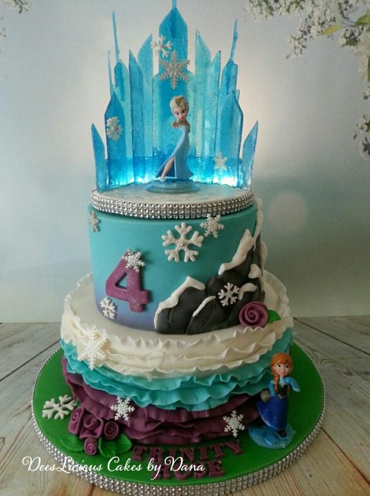 Frozen Ice Castle Cake