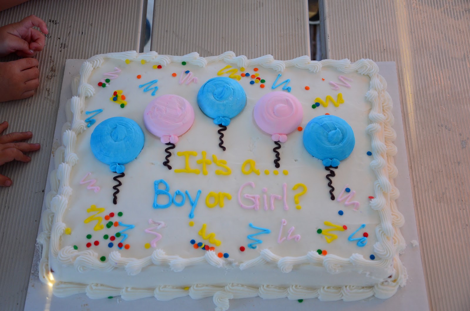 11 Gender Reveal Sheet Cakes Photo - Gender Reveal Cake, Baby Gender 