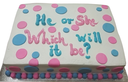 Gender Reveal Sheet Cake Ideas