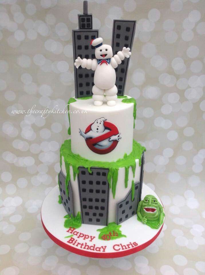 Ghostbusters Birthday Party Cake