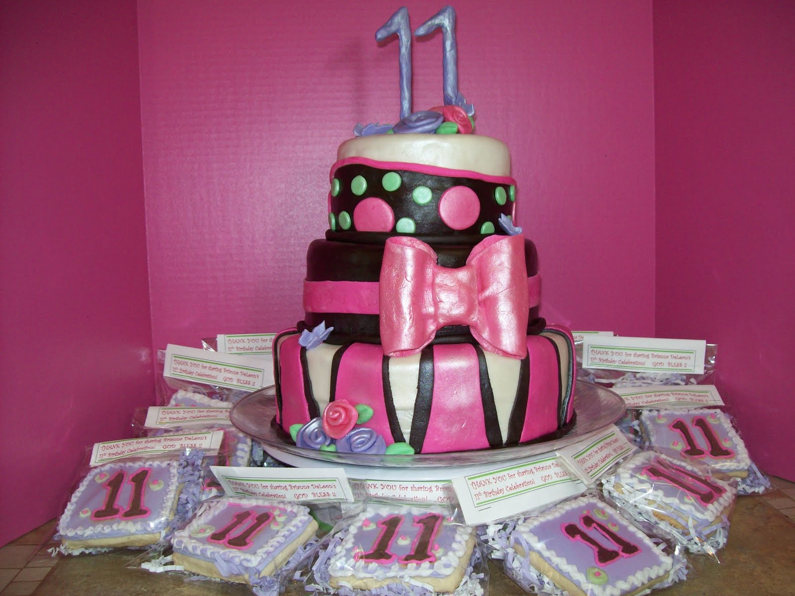 Girls 11th Birthday Cake Ideas