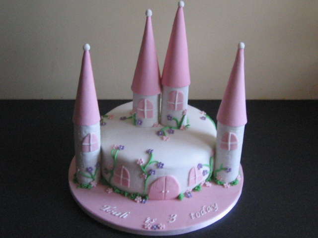 Girls Princess Castle Cake