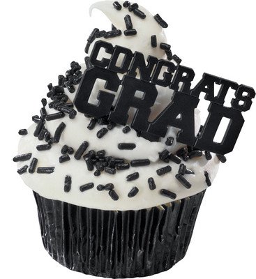 Graduation Cupcake Picks Toppers