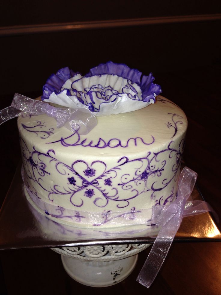 Hand Painted Buttercream Cake