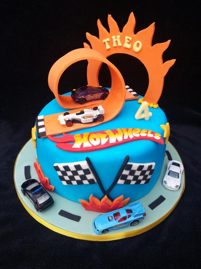 Hot Wheels Birthday Cake