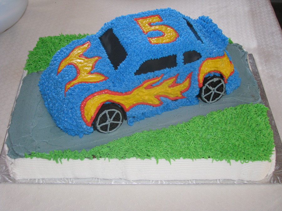 Hot Wheels Car Birthday Cake