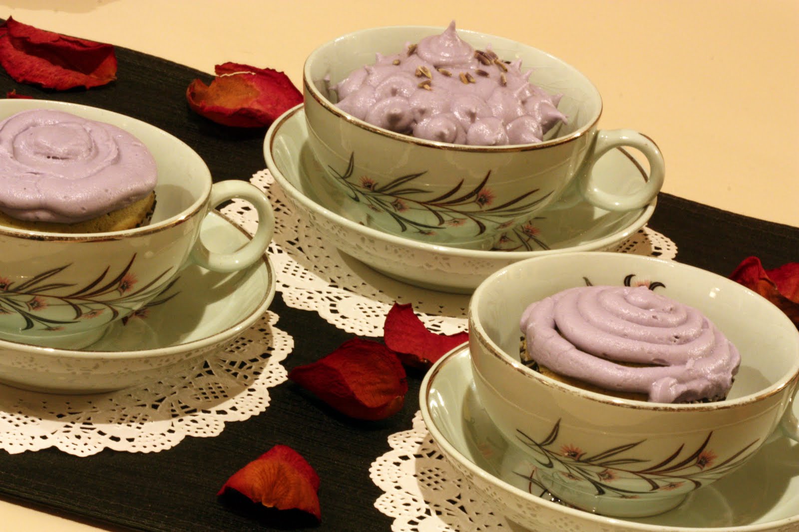 Lavender Green Tea Cupcakes