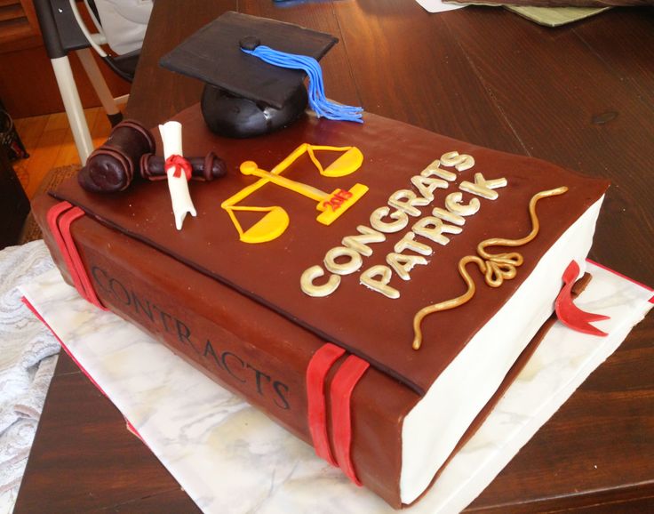 Law School Graduation Cake