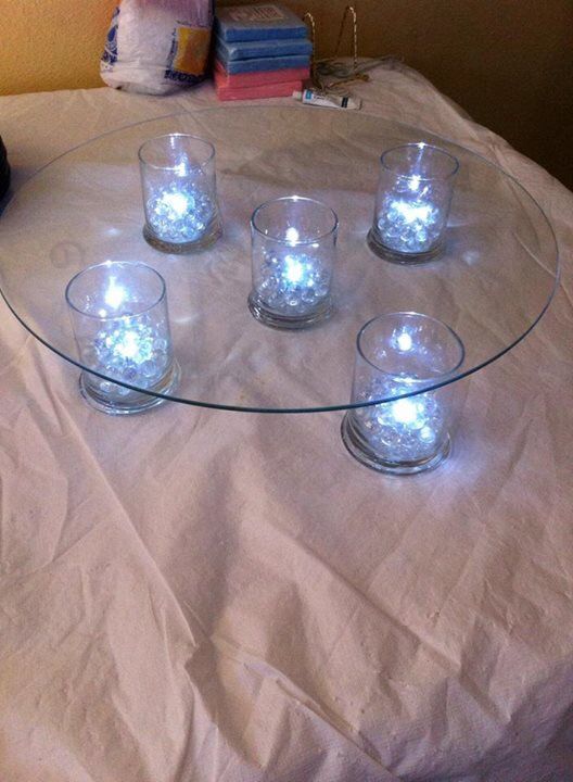 13 Lighted Cake Stands Wedding Cakes Photo Lighted Wedding Cake