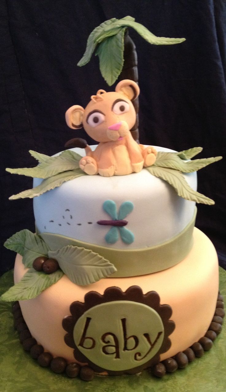 Lion King Baby Shower Cake