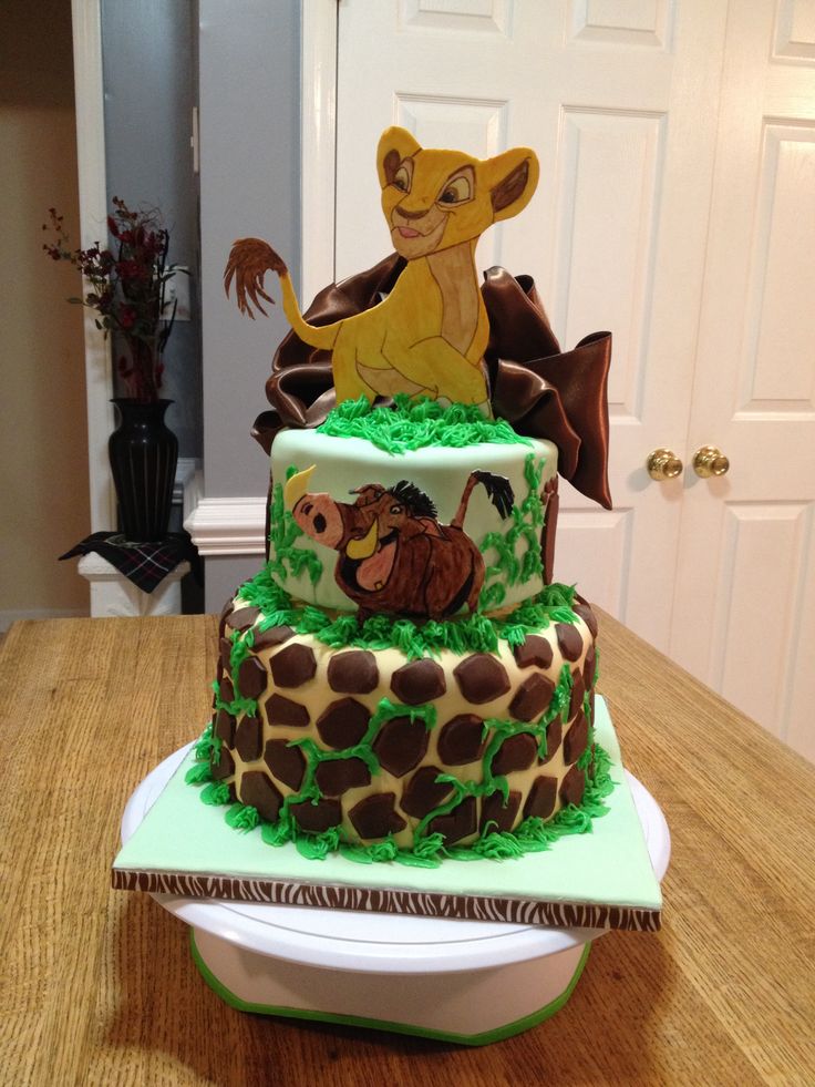 Lion King Baby Shower Cake