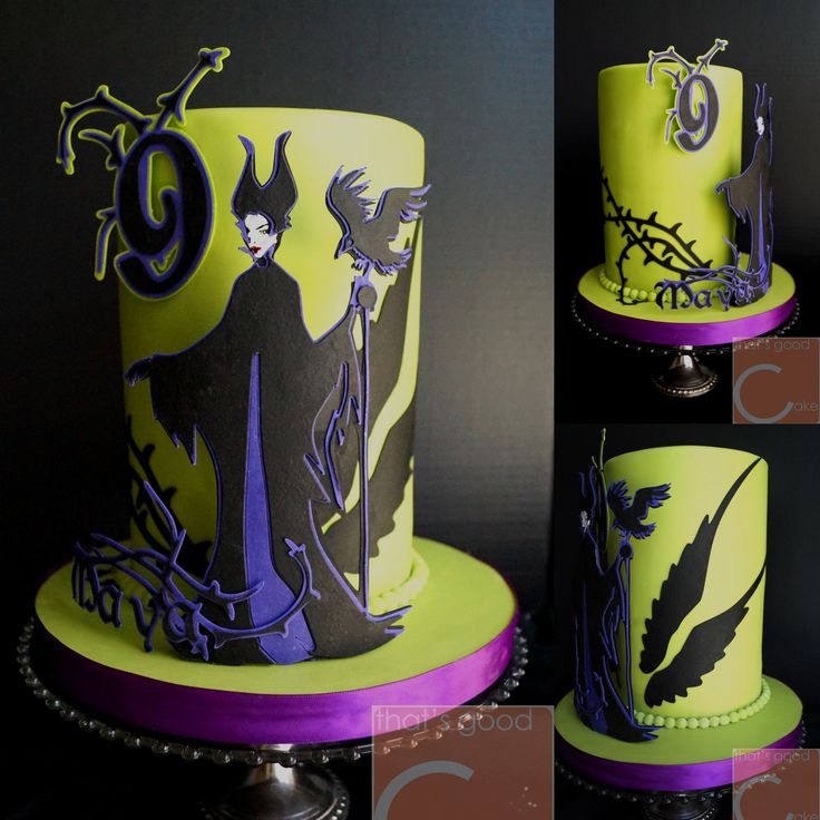 Maleficent Birthday Cake