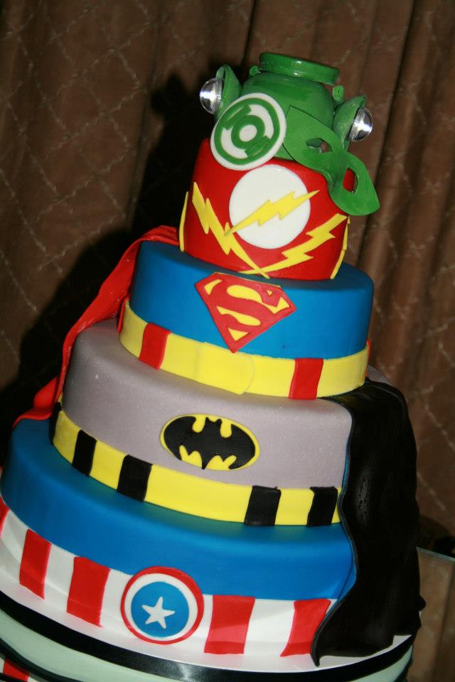 Marvel Heroes Birthday Cake