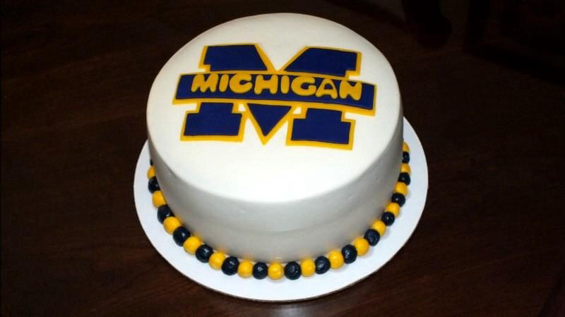 7 Photos of Michigan And Michigan State Football Cakes