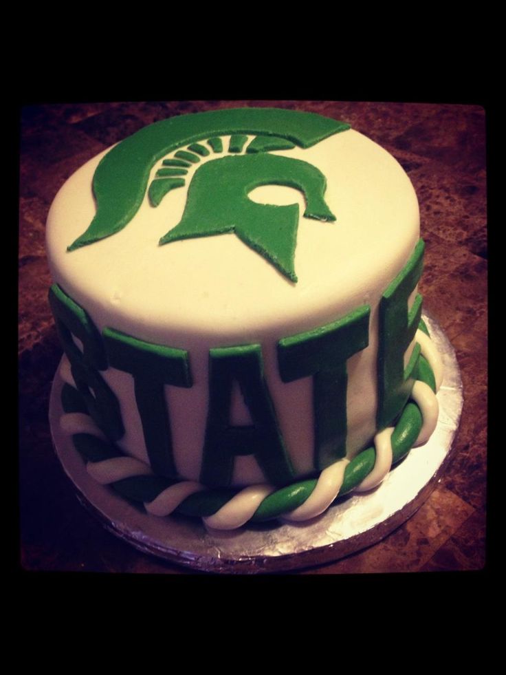 Michigan State Spartans Birthday Cake