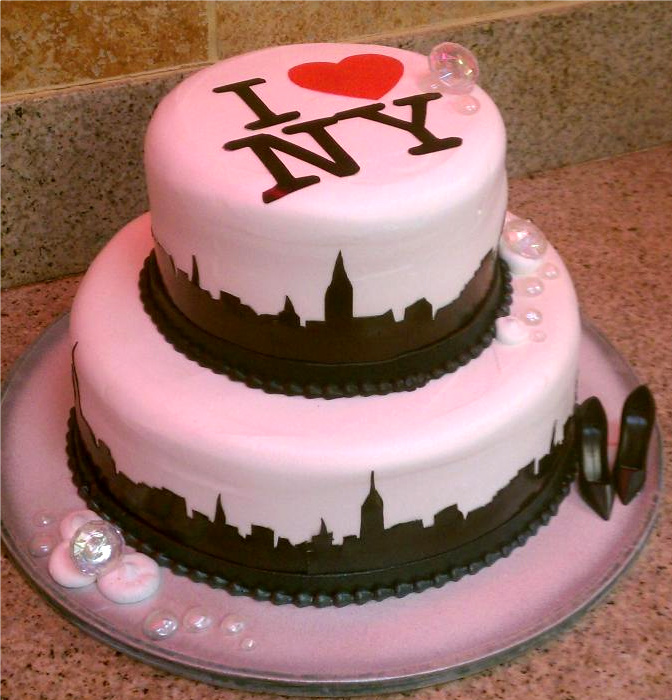 New York Themed Birthday Cake