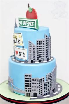 New York Themed Birthday Cake