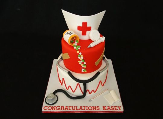 Nurse Graduation Cake Decoration