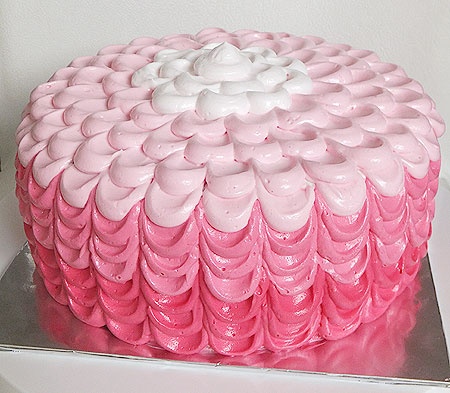 Ombre Petal Cake