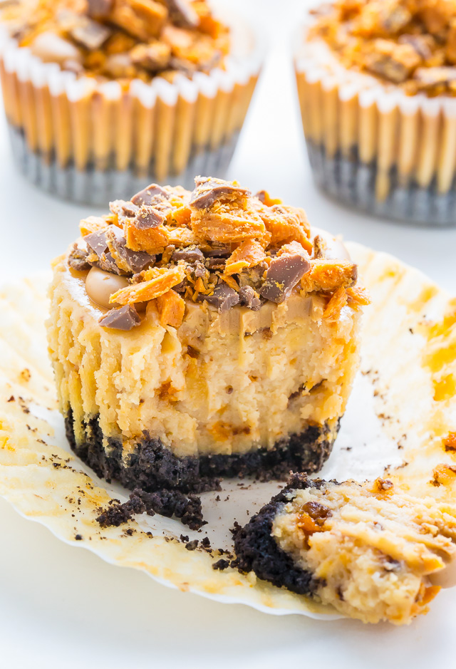 Peanut Butter Butterfinger Cheesecake