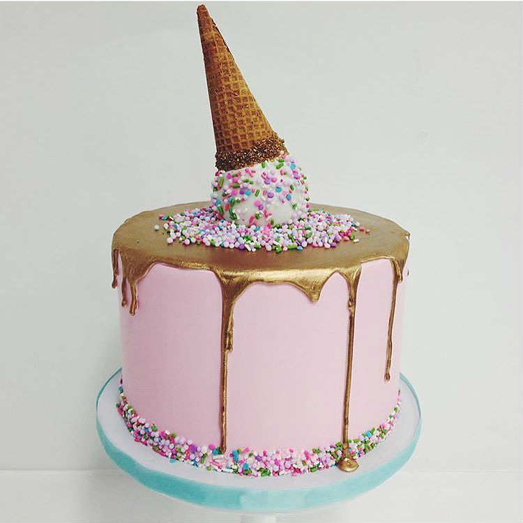 Pinterest Cake Ice Cream Cone Drip