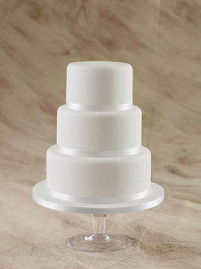 Plain White Wedding Cake