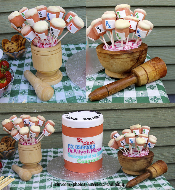 Prescription Bottle Cake Pops