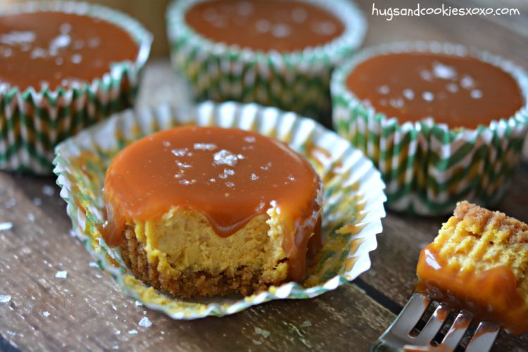 Pumpkin Cheesecake with Salted Caramel