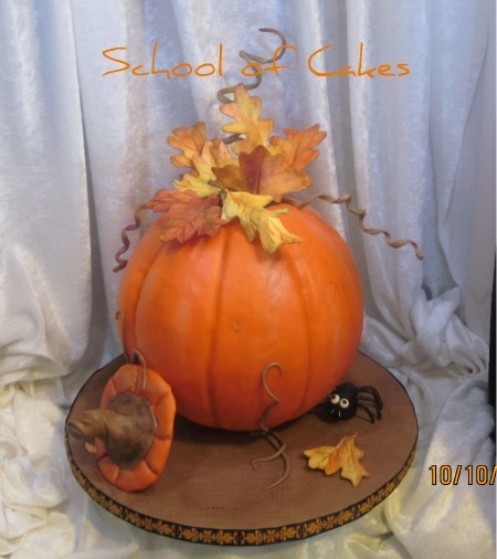 Pumpkin Fall Decoration Cake Decorating