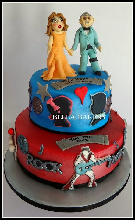 Rock'n Roll Themed Wedding Cake