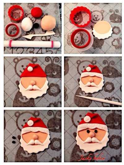 Santa Claus Cupcake Topper