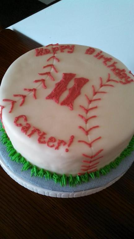 8 Photos of Simple Softball Cakes