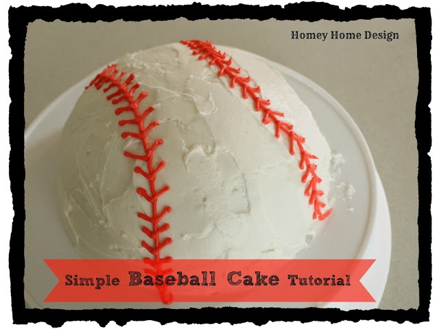 Simple Baseball Cake