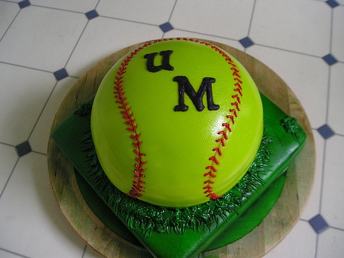 Softball Birthday Cake