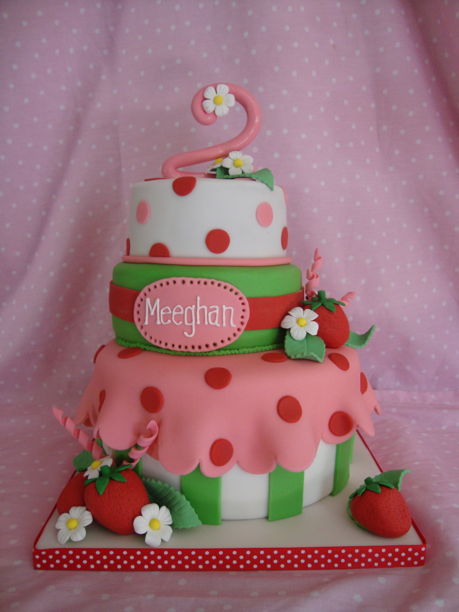 Strawberry Shortcake Birthday Cake