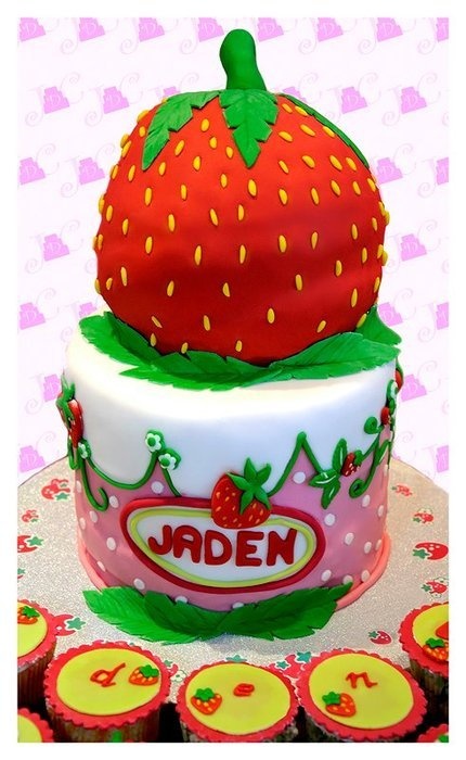 Strawberry Shortcake Themed Cake