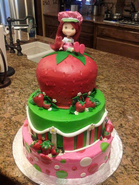 Strawberry Shortcake Themed Cake