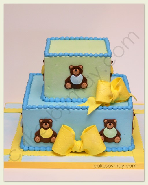 Teddy Bear Baby Shower Cake