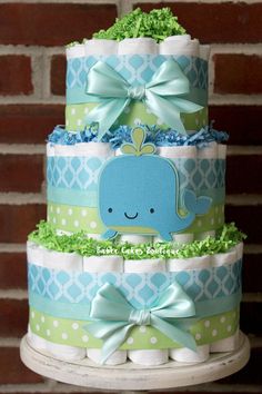 Under the Sea Baby Shower Diaper Cake