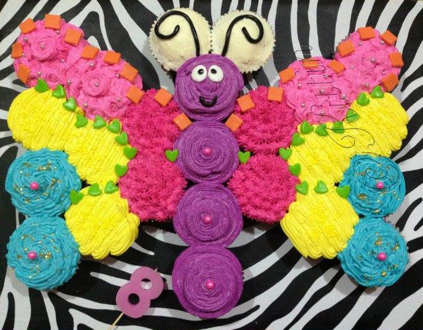 Apart Pull Butterfly Cupcake Cake