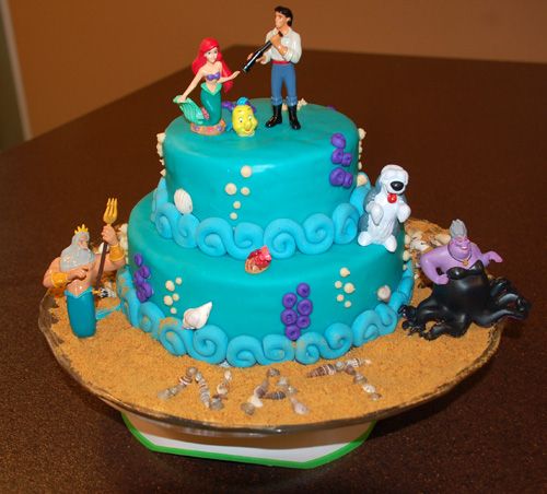 Ariel and Eric Wedding Cake Toppers