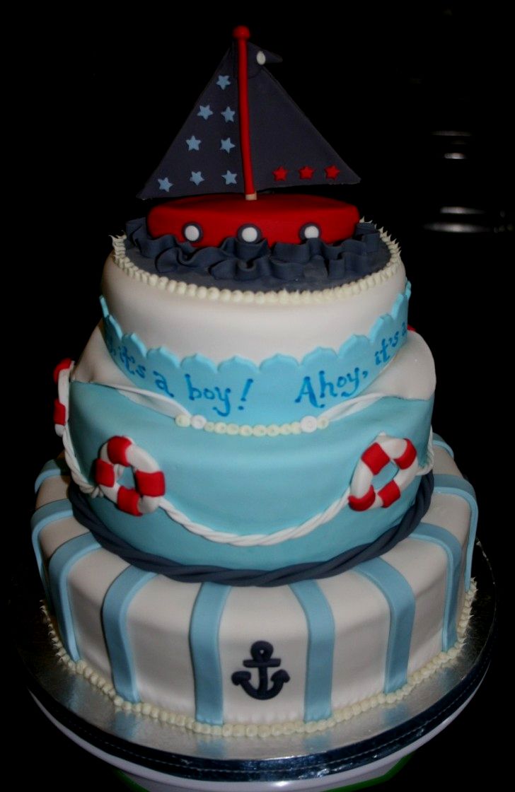 Baby Boy Shower Cake