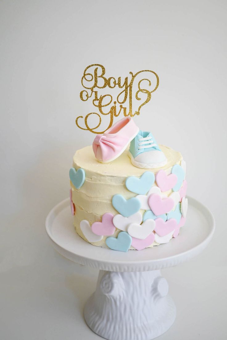 Baby Gender Reveal Cake