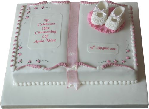 Baby Girl Baptism Cake Ideas