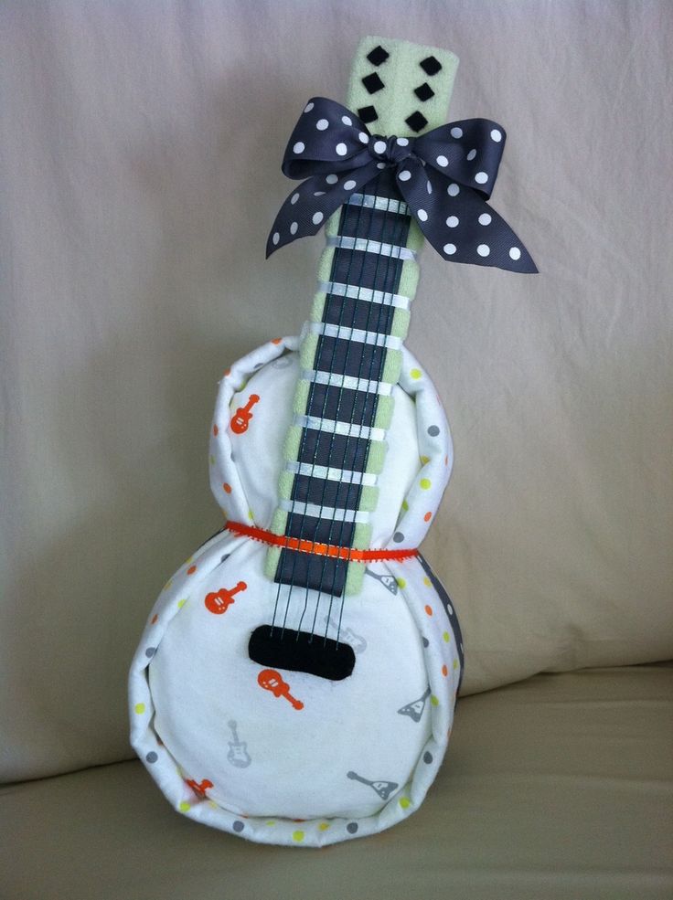 Baby Shower Diaper Guitar