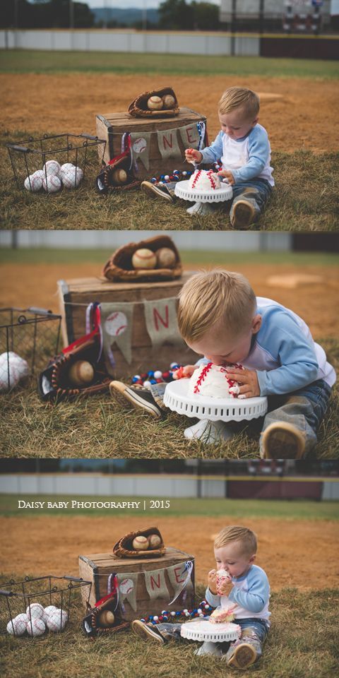 Baseball Birthday Smash Cake