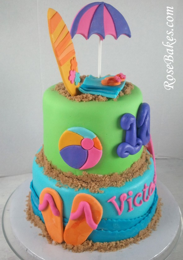 9 Photos of Beach Theme Cakes For Girls