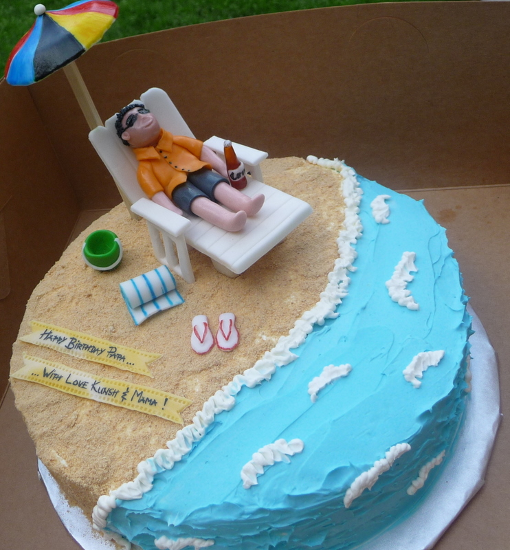 Beach Theme Cake